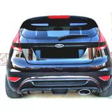 Ford Fiesta (2009-2016) İcin Izgarali Arka Tampon Eki - Difuzor (Plastik)