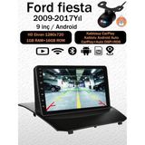 Ford Fiesta 2009-2017 Uyumlu Tesla Ekran Android 14 Multimedya Navigasyon Kablosuz Carplay Android Auto Kameralı Conio 1gb Ram 16GB - Siyah