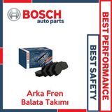 Ford Fiesta 6 2008-2017 Bosch Arka Fren Balata Takımı