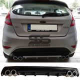 Ford Fiesta Mk7 Difuzor Arka Tampon Eki 4 Egzoz Cikisli Siyah Lux Tip
