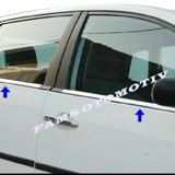 Ford Fiesta P.Çelik 2002-2008 4 Parça Krom Cam Çıtası