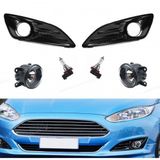 Ford Fiesta Sis Far Çerçevesi Parlak Piano Black Ve Sis Kiti Ampullü Sağ Sol 2013-