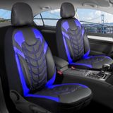 Ford Fiesta Yeni Lüx Deri Oto Koltuk Kılıfı Ön Arka Takım Set Classy SİYAH MAVİ