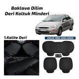 Ford FOCUS 1 1998–2004 Arası Siyah Deri Oto Koltuk Minderi