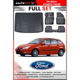 Ford Focus 1 Hatchback 2004 Model 4d Bagaj ve Pro Serisi Havuzlu Paspas Takımı - Siyah