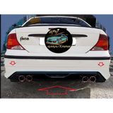 Ford Focus 1 Sedan Custom Arka Tampon Eki Fiberglass Boyasız