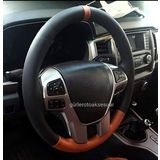 Ford Focus 1 Uyumlu Deri Dikmeli Direksiyon Kilifi Iki Renkli Yuzuklu Kahverengi A+Plus