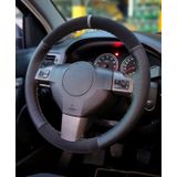 Ford Focus 1 Uyumlu Dikmeli Direksiyon Kilifi Noktali-Alkantara Gri Yuzuklu