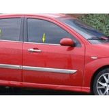 Ford Focus 1998-1999-2000-2001-2002-2003-2004 Krom Cam Çıtası 4 Parça Paslanmaz Çelik - 315 Gri