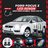 Ford Focus 2 2005-2008 Kısa Far Uyumlu Şimşek Etkili Led Xenon Pro Series H7