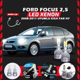 Ford Focus 2.5 2008-2011 Kısa Far Uyumlu Şimşek Etkili Led Xenon Performance Series H7