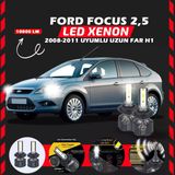 Ford Focus 2.5 2008-2011 Uzun Far Uyumlu Şimşek Etkili Led Xenon Premium Series H1