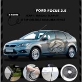 Ford Focus 2.5 Oto Araç Kapı Koruma Fitili 5metre Parlak Siyah Renk