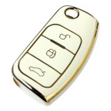 Ford Focus 2 Fiesta Mondeo Uyumlu Silikon Nano Anahtar Kumanda Kılıfı Oto Anahtarlık Beyaz