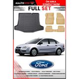 Ford Focus 2 Sedan 2009 Model 4d Bagaj ve Pro Serisi Havuzlu Bej Paspas Takımı - Siyah