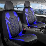 ford Focus 2 Uyumlu Full Deri Oto Koltuk Kılıfı Ön Arka Set Classy Model Siyah Mavi Sc - Siyah - Mavi