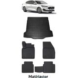 Ford Focus 2023 Model 5d Premium Ekstra Havuzlu Paspas ve Bagaj Havuzu Set - Siyah
