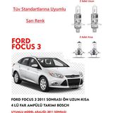FORD FOCUS 3 2011 SONRASI ÖN UZUN-KISA 4 LÜ FAR AMPÜLÜ TAKIMI BOSCH