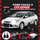 Ford Focus 3 2012-2014 Uzun Far Uyumlu Şimşek Etkili Led Xenon Light Series H1