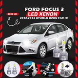 Ford Focus 3 2012-2014 Uzun Far Uyumlu Şimşek Etkili Led Xenon Performance Series H1