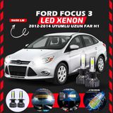 Ford Focus 3 2012-2014 Uzun Far Uyumlu Şimşek Etkili Led Xenon Pro Series H1
