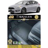 Ford Focus 3- 3.5 2010-2018 Sahler 4.5D Havuzlu Paspas Siyah