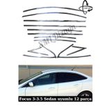 Ford Focus 3-3.5 Krom Cam Çıtası Nikelaj Krom Cam Çıtası