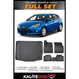 Ford Focus 3 Hatchback Bagaj Havuzu+4.5d Havuzlu Paspas Seti 2011 Model - Siyah