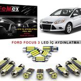 Ford Focus 3 LED İç Aydınlatma Ampul Seti FEMEX Parlak Beyaz
