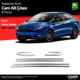 Ford Focus 3 SD Krom Cam Çıtası 8 Prç 2011-2018