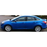 Ford Focus-3 Sedan 2011-2017 Modeller Arası 8 Parça Krom Cam Çıtası Paslanmaz Çelik