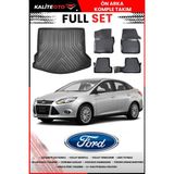 Ford Focus 3 Sedan 2013 Model 4d Bagaj ve Pro Serisi Havuzlu Paspas Takımı - Siyah