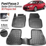 Ford Focus 3 Sedan 3D Oto Paspas 2011 - Siyah