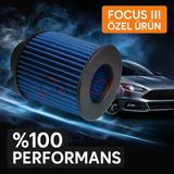 Ford Focus 3 Uyumlu Araca Özel Spor Açık Hava Filtresi Mavi Renk İthal Ürün Yüksek Performans