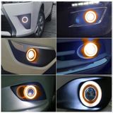 Ford Focus 3 Uyumlu, Universal Mercekli Led Angel Sis Farı, 76mm Turuncu Renk