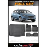 Ford Focus 3,5 Hatchback Bagaj Havuzu+4.5d Havuzlu Paspas Seti 2018 Model - Siyah