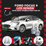 Ford Focus 4 2018-2024 Kısa Far Uyumlu Şimşek Etkili Led Xenon Performance Series H7