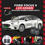 Ford Focus 4 2018-2024 Uzun Far Uyumlu Şimşek Etkili Led Xenon Premium Series H1