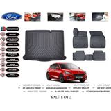 Ford Focus 4 Hatchback 2019 Model 3D Bagaj Havuzu+4d Havuzlu Paspas Seti - Siyah