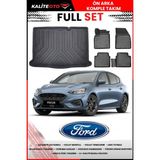 Ford Focus 4 Hatchback Ince Stepne 2021 Model 4d Bagaj ve Pro Serisi Havuzlu Paspas Takımı - Siyah