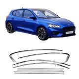 Ford Focus 4 Hb Cam Çerçevesi Kenar Çıtası Krom Tamtur 2019+ 8 Parça - -