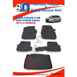 Ford Focus 4 Hb İnce Stepne 2015 ve Sonrası Paspas ve Bagaj Havuzu