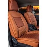 ford Focus 4 ile Uyumlu Lüx Deri Oto Koltuk Kılıfı Ön Arka Takım Saturn Taba