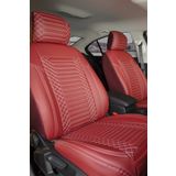Ford Focus 4 Lüx Deri OTO KOLTUK KILIFI Ön Arka Takım Set EXCLUSİVE BORDO