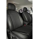 Ford Focus 4 Lüx Deri OTO KOLTUK KILIFI Ön Arka Takım Set EXCLUSİVE TAM SİYAH