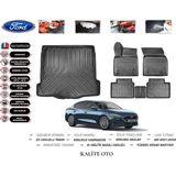 Ford Focus 4 Sedan 2024 Model 3D Bagaj Havuzu+4d Havuzlu Paspas Setii - Siyah