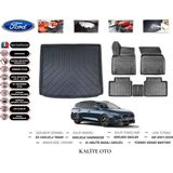 Ford Focus 4 Station Vagon 2019 Model 3D Bagaj Havuzu+4d Havuzlu Paspas Setii - Siyah