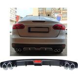 Ford Focus 4 Uyumlu Body Kit Difüzör 4 Çıkış Siyah Yuvarlak