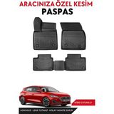 Ford Focus 5 Hatchback 2023-2024-2025 Model Araca Özel Havuzlu Paspas Takım - Siyah