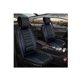 Ford Focus 5 Hatchback Uyumlu Lüx Deri Oto Koltuk Kılıfı Ön Arka Takım Set Antalya SİYAH MAVİ